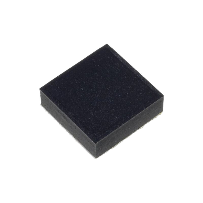 Picioruş autoadeziv; neagră; gumă; Y: 8mm; X: 8mm; Z: 2,5mm