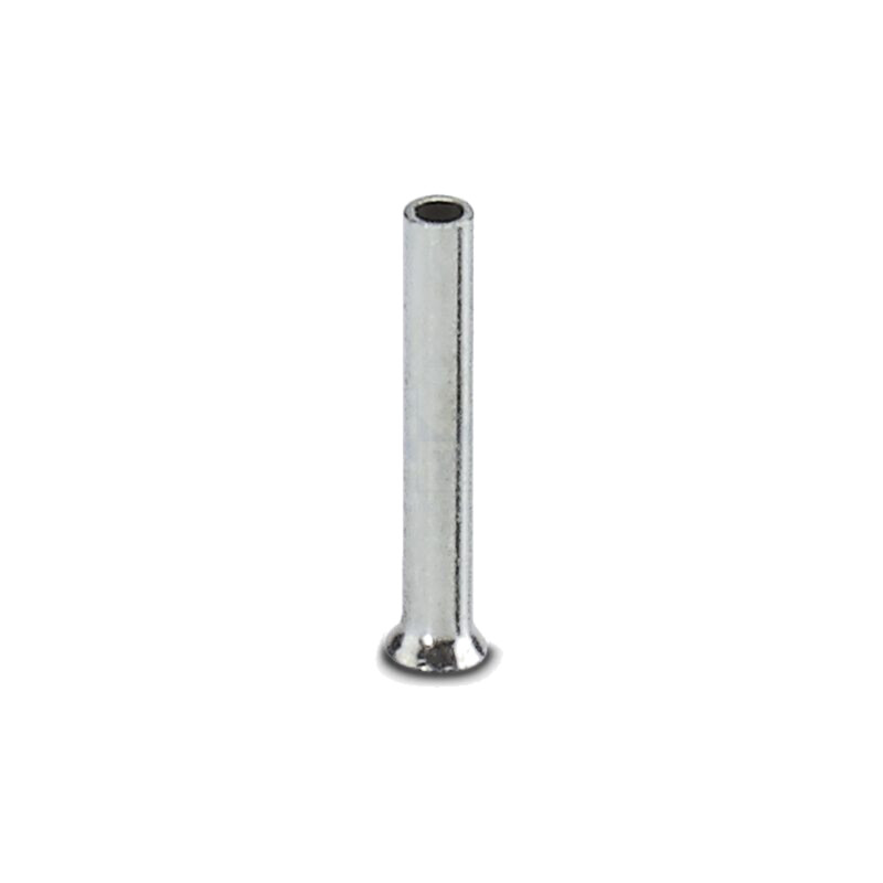 Vârf: tub de capăt; neizolat; cupru; 0,25mm2; cositorit; pe cablu