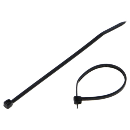 Colier de strângere; L: 71mm; W: 1,8mm; neagră; poliamidă; 36N