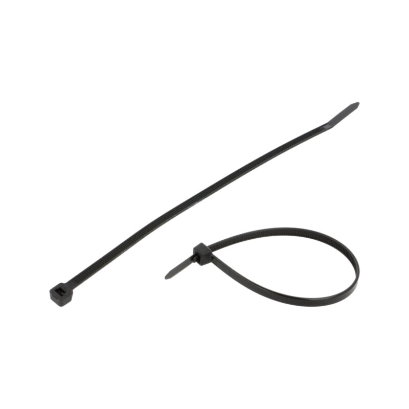 Colier de strângere; cu desfacere; L: 200mm; W: 4,6mm; neagră; 216N