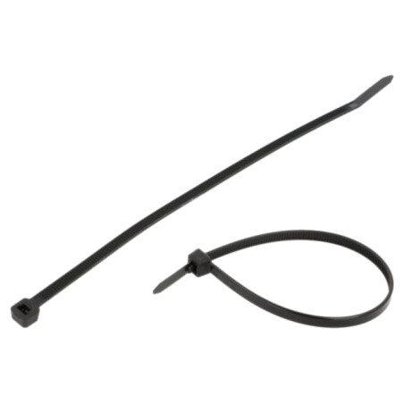 Colier de strângere; cu desfacere; L: 200mm; W: 4,6mm; neagră; 216N