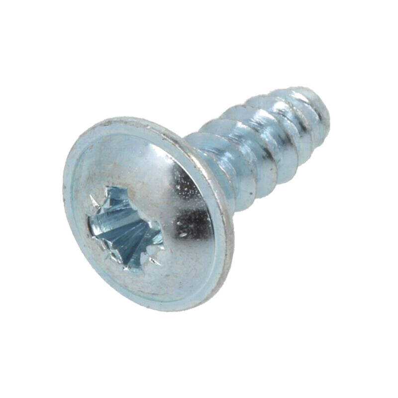 Şurub; pt.plastic; cu flanşă; 3,5x8; Cap: buton; Phillips; PH2; zinc