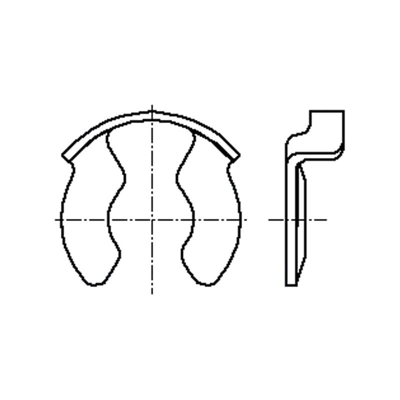 Inel de blocare; oţel elastic; Diam.ax: 4mm; BN 13194; Øext: 6,8mm