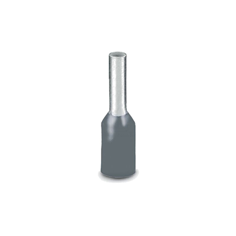Vârf: tub de capăt; izolată; cupru; 0,75mm2; Lung.capăt: 8mm; gri
