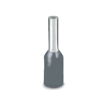 Vârf: tub de capăt; izolată; cupru; 0,75mm2; Lung.capăt: 8mm; gri