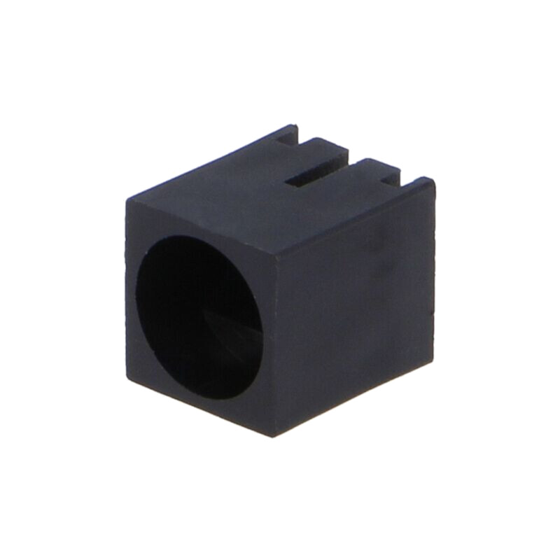 Carcasă diodă LED; 5mm; poliamidă; în unghi; 3 PIN; neagră