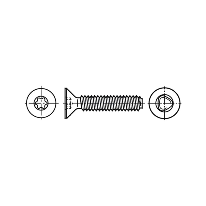 Şurub; 4x8; Cap: îngropat; Torx®; TX20; oţel; zinc; Înălţ.cap: 2,2mm Şurub; 4x8; Cap: îngropat; Torx®; TX20; oţel; zinc; Înălţ.cap: 2,2mm