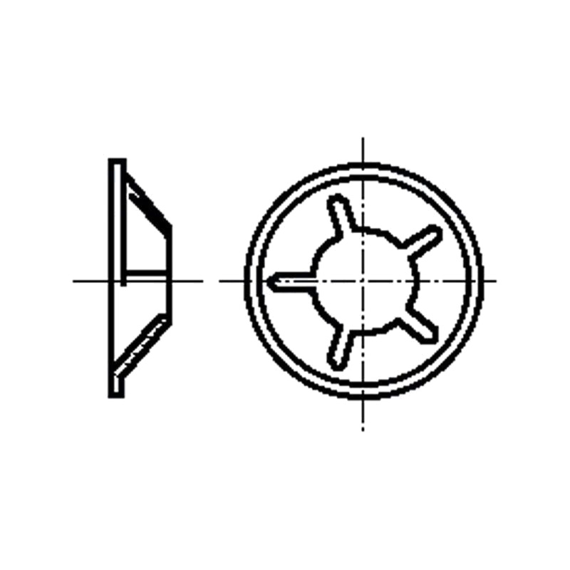 Rondea de protecţie; oţel elastic; 0,8mm; BN 833
