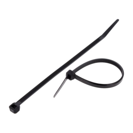 Colier de strângere; L: 160mm; W: 4,8mm; neagră; poliamidă; 215,5N