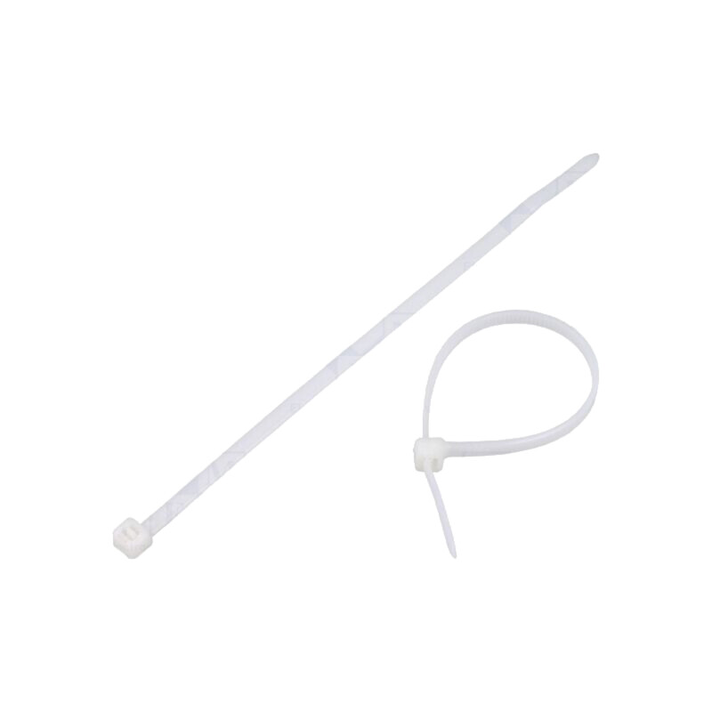 Cable tie; lumiscent; L: 150mm; W: 3.6mm; white; polyamide Cable tie; lumiscent; L: 150mm; W: 3.6mm; white; polyamide