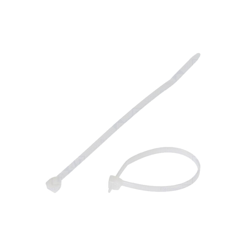 Colier de strângere; L: 79mm; W: 2,3mm; naturală; poliamidă; 80N