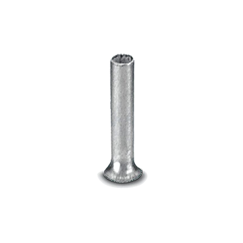Vârf: tub de capăt; neizolat; cupru; 1mm2; cositorit; pe cablu; 6mm Vârf: tub de capăt; neizolat; cupru; 1mm2; cositorit; pe cablu; 6mm