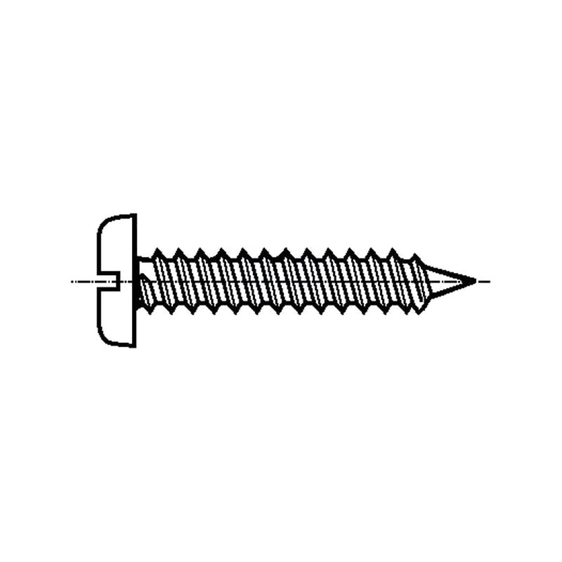 Şurub; 3,9x9,5; Cap: cap rotund; crestat; 1mm; oţel; zinc; ISO 1481