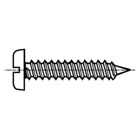 Şurub; 3,9x9,5; Cap: cap rotund; crestat; 1mm; oţel; zinc; ISO 1481