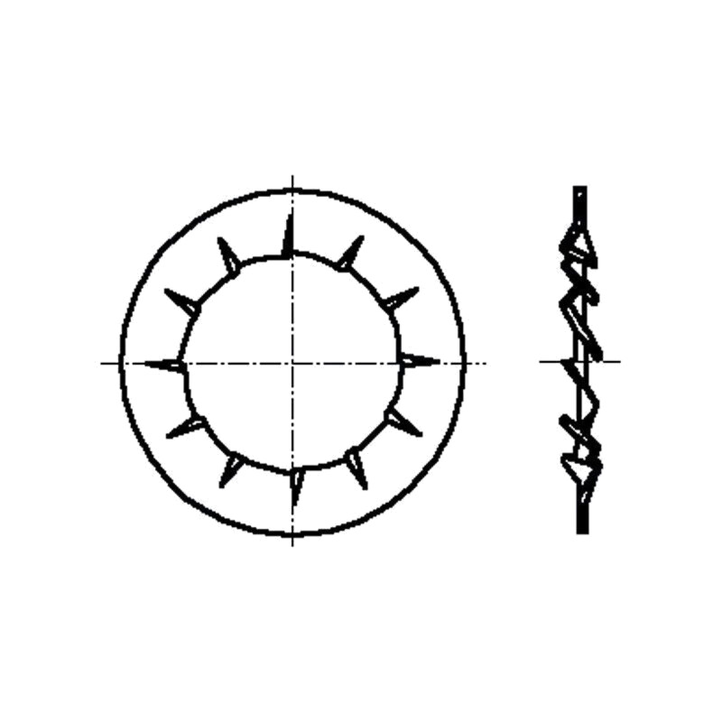 Şaibă; conică; M4; D8mm; h1,85mm; oţel elastic; DIN 6798V; BN 786 Şaibă; conică; M4; D8mm; h1,85mm; oţel elastic; DIN 6798V; BN 786