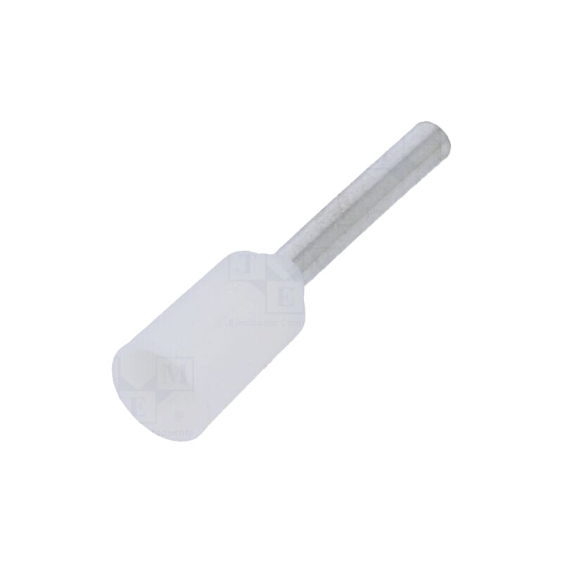 Vârf: tub de capăt; izolată; cupru; 0,5mm2; 8mm; cositorit; crimpat