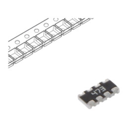 Rezistor multipolar: Y; SMD; 47kΩ; ±5%; Nr.rezistori: 4; -55÷155°C