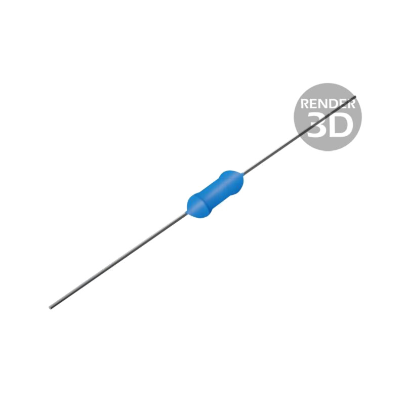 Rezistor: metal film; THT; 4,7kΩ; 0,6W; ±1%; Ø0,6x28mm; Ø2,5x6,8mm