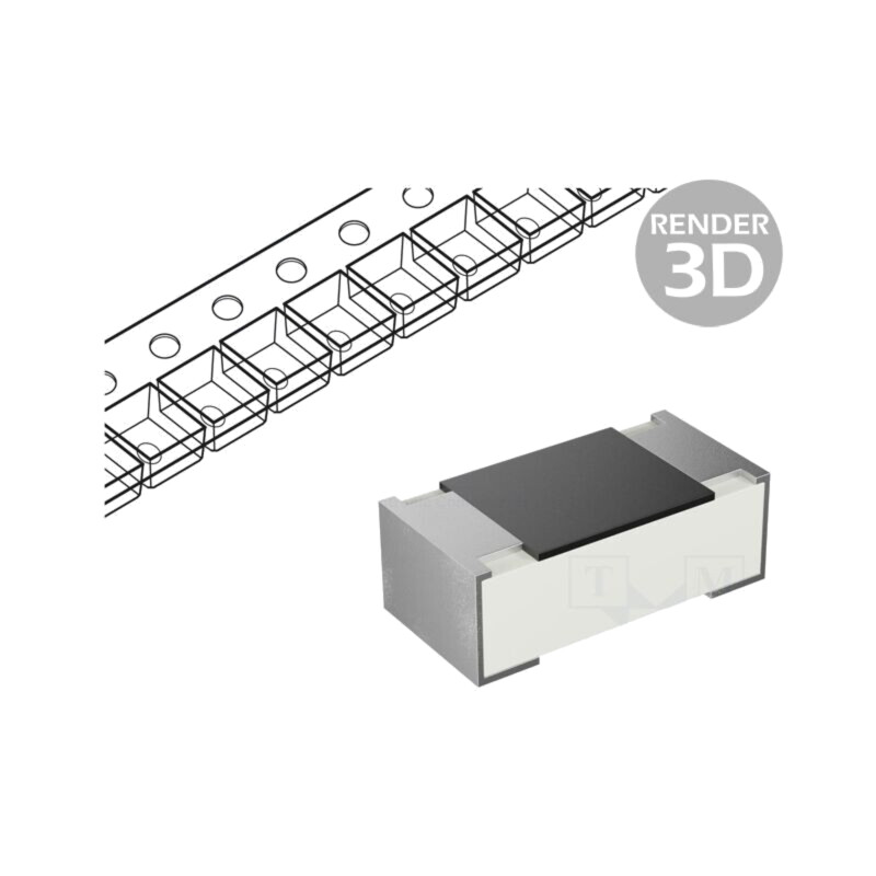 Rezistor: thick film; 0402; 1MΩ; 63mW; ±1%; -55÷155°C; 100ppm/°C