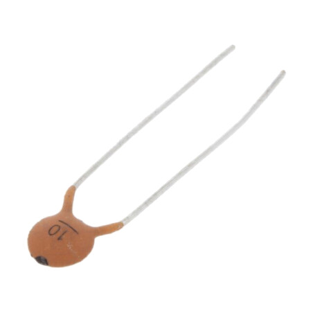 Condensator: ceramic; 10pF; 100V; C0G (NP0); ±10%; THT; 5mm