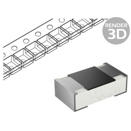 Rezistor: thick film; 0603; 2kΩ; 100mW; ±1%; -55÷155°C; 100ppm/°C