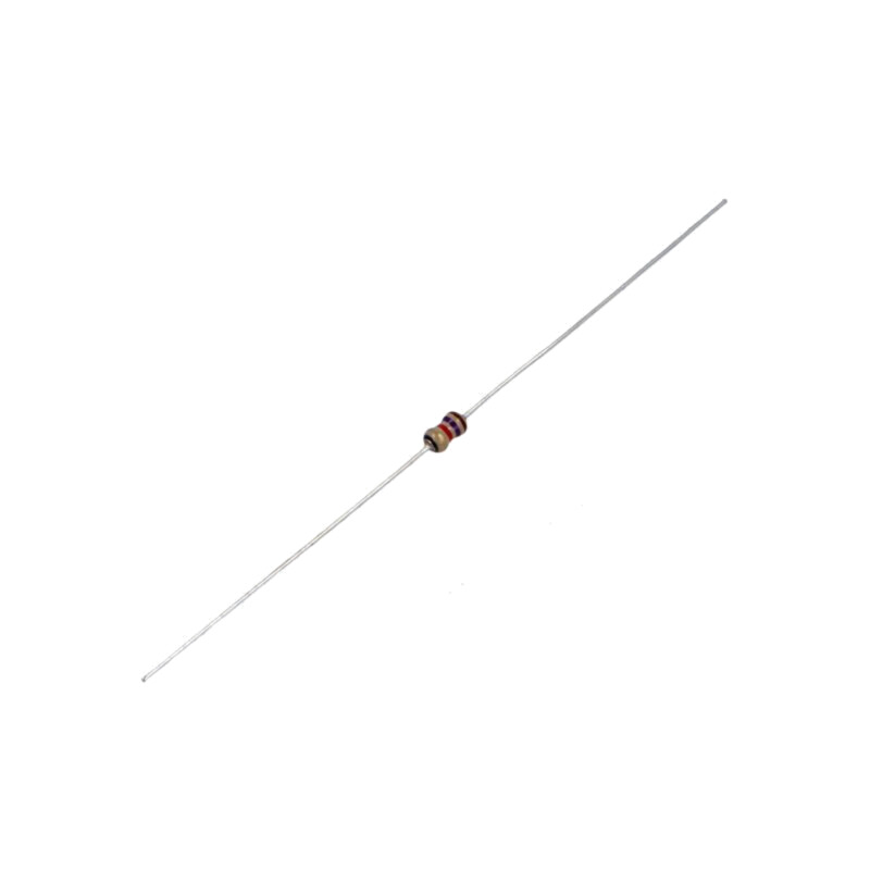 Rezistor: carbon; THT; 1,7kΩ; 125mW; ±5%; Ø0,45x28mm; Ø1,85x3,5mm