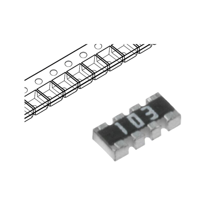 Rezistor multipolar: Y; SMD; R: 51Ω; ±5%; Nr.rezistori: 4; -55÷125°C