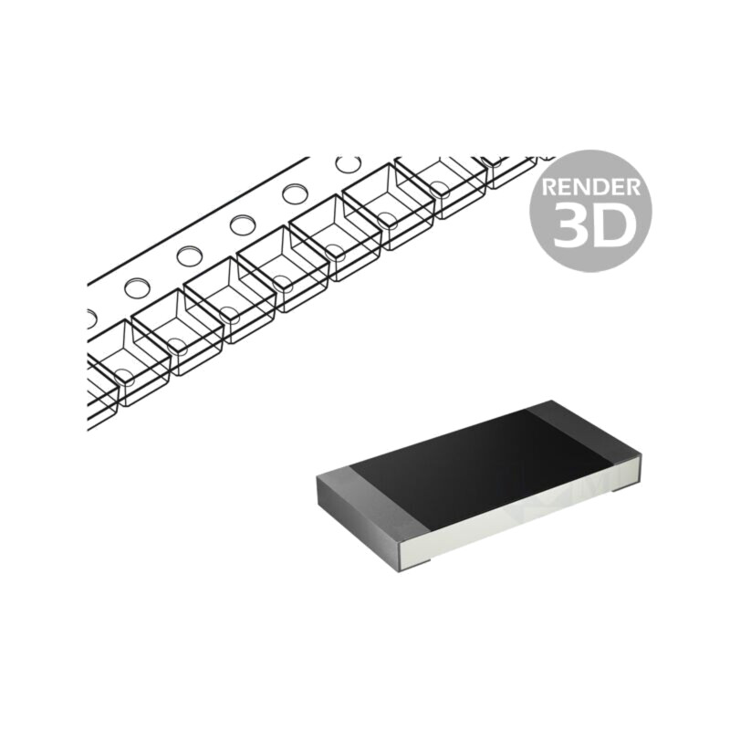 Rezistor: metal film; SMD; 0603; 6,8Ω; 100mW; ±1%; -55÷155°C