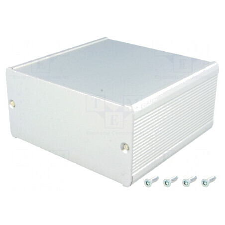 Carcasă Aluminiu Gri TUF 105x100x52 mm | Electronic-mag.ro | Componente Electronice