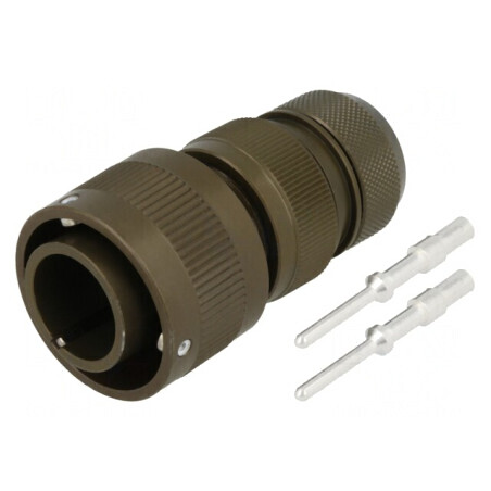 Conector: militar dimensiune 16 VG95234 mufă tată PIN: 2 oliv: cod: VG95234M16A11PN,  | Electronic-mag.ro | Componente Electroni