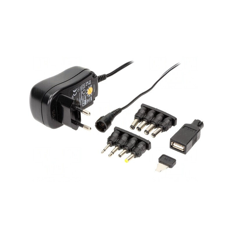 Alimentator Universal Pulsatoriu 3VDC 1A cu Mufă EU | Electronic-mag.ro | Componente Electronice