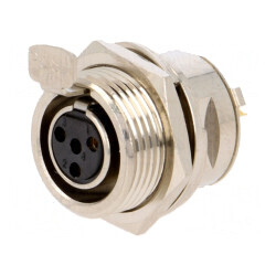 Soclu XLR Mini Mamă 4 Pin Lipire 5A | Electronic-mag.ro | Componente Electronice