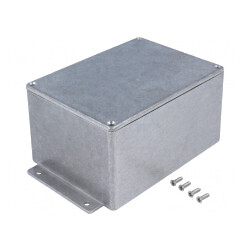 Carcasă universală 100x140x75mm cu lame de fixare | Electronic-mag.ro | Componente Electronice