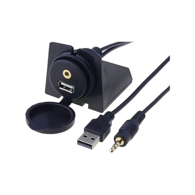 Adaptor USB la AUX Jack 3,5mm 3pin 2m | Electronic-mag.ro | Componente Electronice Adaptor USB la AUX Jack 3,5mm 3pin 2m | Electronic-mag.ro | Componente Electronice