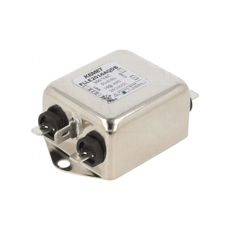 Filtru Anti-Interferențe 300VAC 16A Terminali FASTON | Electronic-mag.ro | Componente Electronice