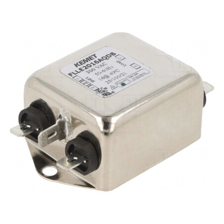Filtru Anti-Interferențe 300VAC 16A Terminali FASTON | Electronic-mag.ro | Componente Electronice