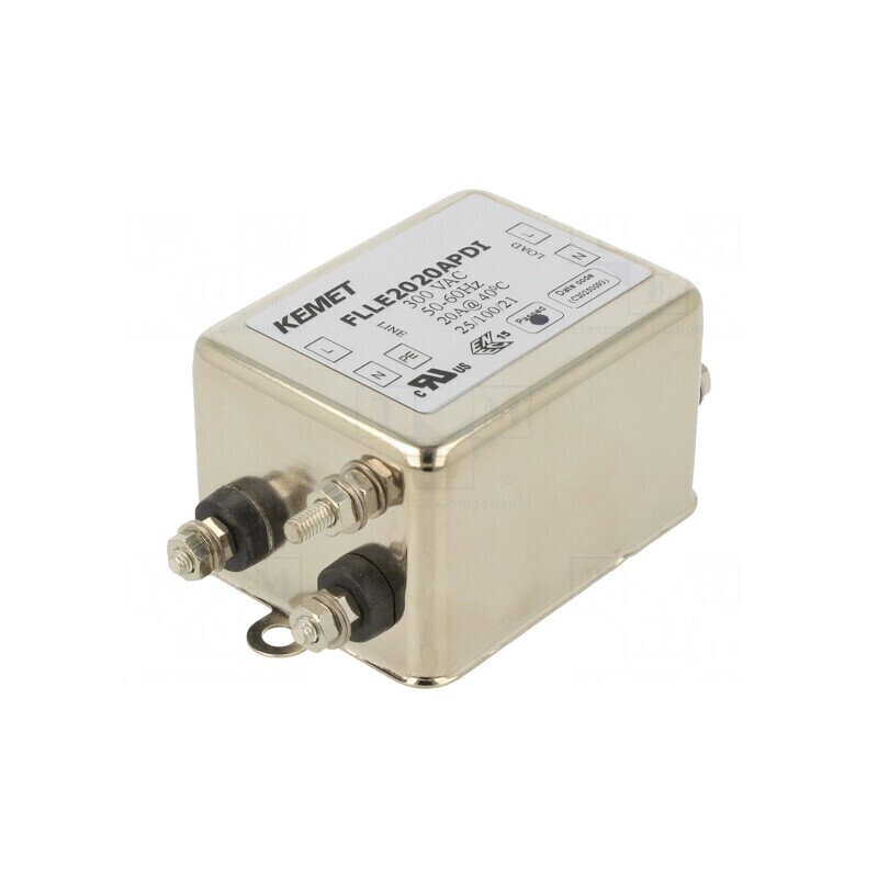 Filtru anti-interferenţe 300VAC 20A cu şurub M4 40x50x65mm | Electronic-mag.ro | Componente Electronice