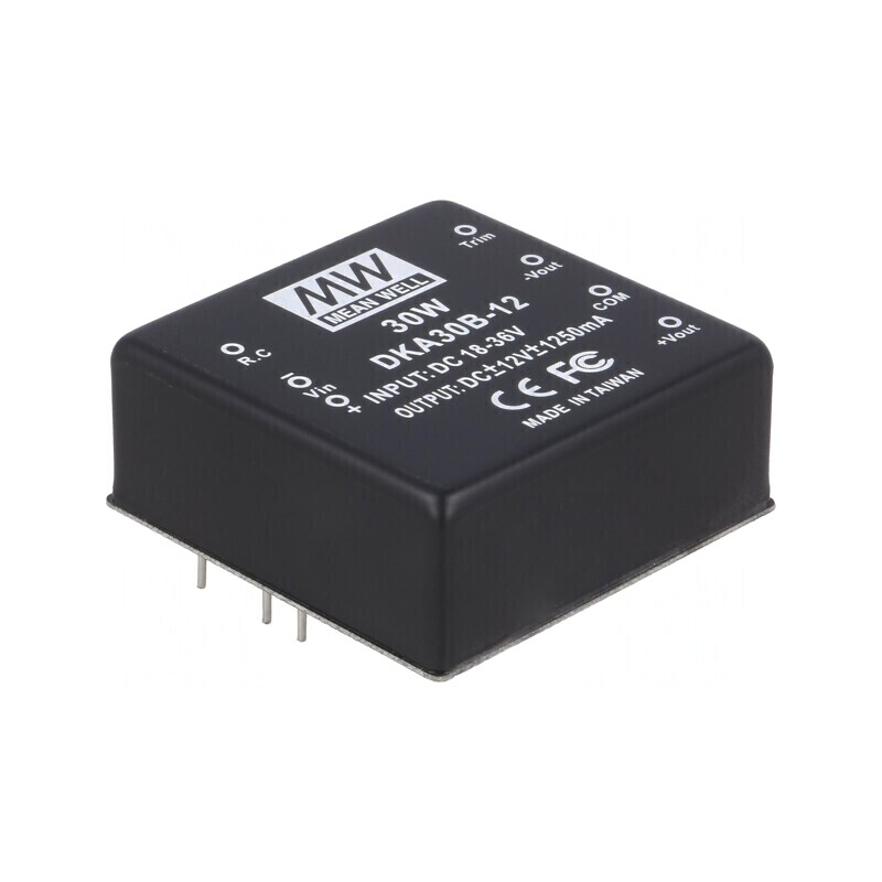 Convertor DC/DC 30W 18-36V la 12V/-12V | Electronic-mag.ro | Componente Electronice