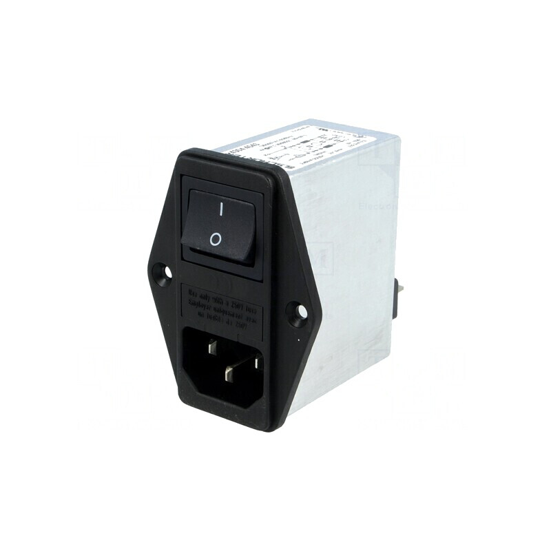 Conector AC soclu tată 4A 250VAC IEC 60320 | Electronic-mag.ro | Componente Electronice