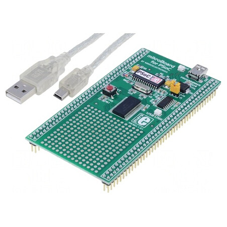 Placă de Expansiune USB B pentru MikroBoard cu CY8C27643 | Electronic-mag.ro | Componente Electronice