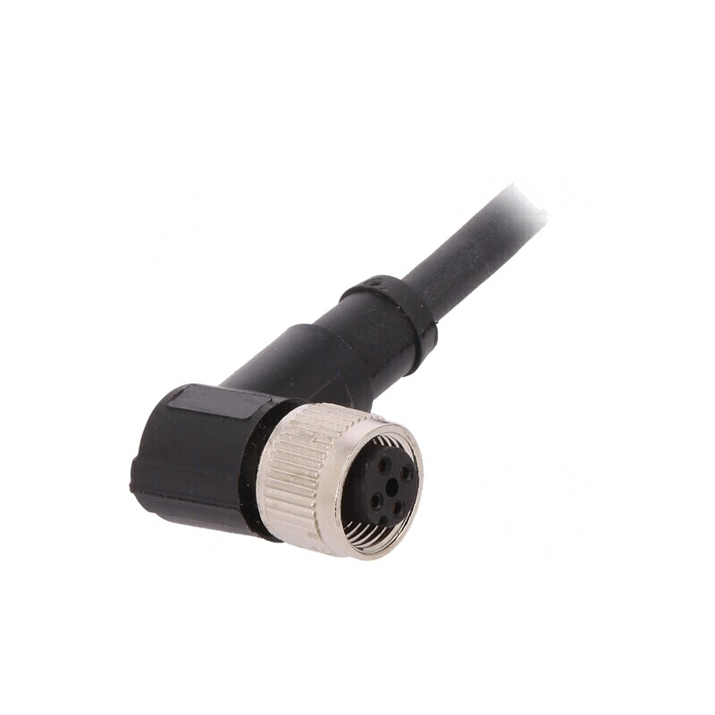 Cablu de Conectare M12 Unghi 5m 250VAC 4A PUR | Electronic-mag.ro | Componente Electronice