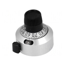 Buton de precizie cu disc selector Ø22,2x22,2mm | Electronic-mag.ro | Componente Electronice