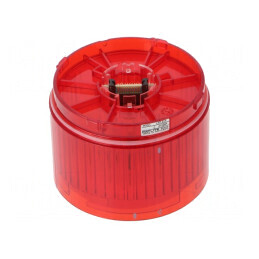 Semnalizator Luminos LED Roșu 24V DC IP65 70x50mm | Electronic-mag.ro | Componente Electronice