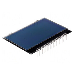 Afișaj LCD Grafic 128x64 FSTN Negativ Negru 55x43mm PIN 20 | Electronic-mag.ro | Componente Electronice