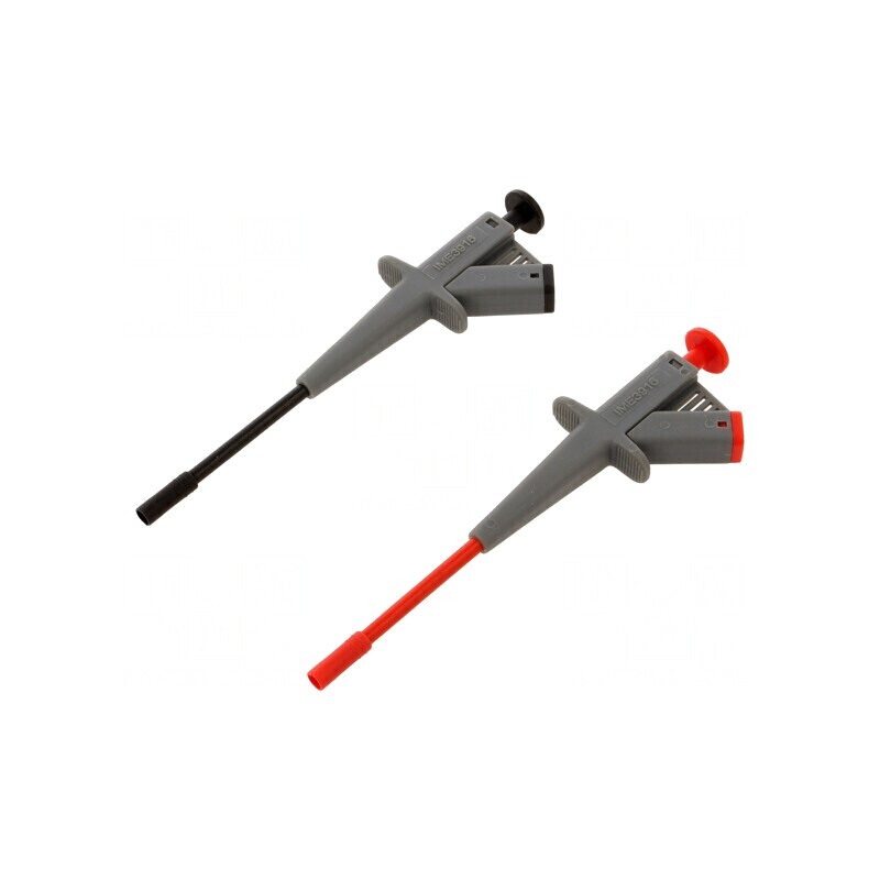 Clips de Măsurare cu Pensetă 4A 1kVDC Negru și Roșu 4mm | Electronic-mag.ro | Componente Electronice Clips de Măsurare cu Pensetă 4A 1kVDC Negru și Roșu 4mm | Electronic-mag.ro | Componente Electronice