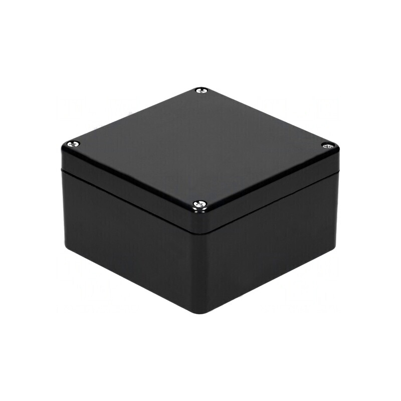Carcasă Universală Poliester Neagră 160x160x91mm | Electronic-mag.ro | Componente Electronice