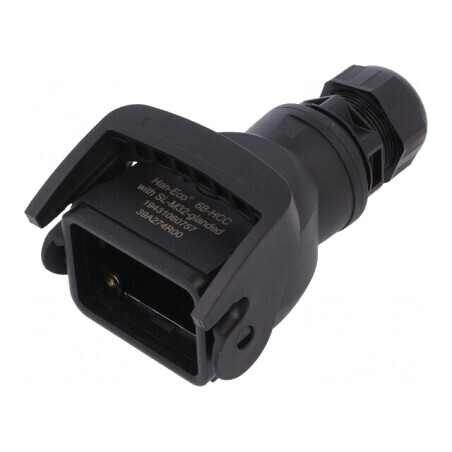 Carcasă pentru Conectori HDC Han-Eco B 6B Drept | Electronic-mag.ro | Componente Electronice