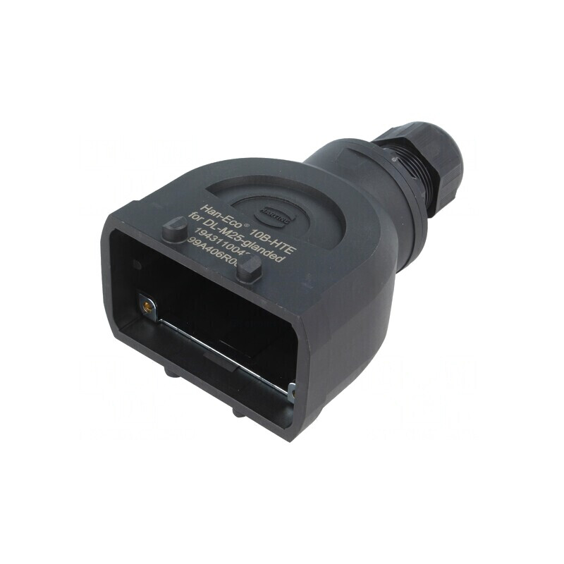 Carcasă pentru Conectori HDC Han-Eco B 10B Drept | Electronic-mag.ro | Componente Electronice