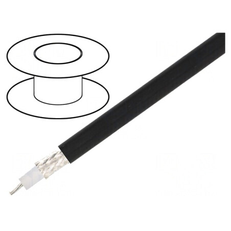 Cablu Coaxial RG214 Negru 100m 10.8mm | Electronic-mag.ro | Componente Electronice