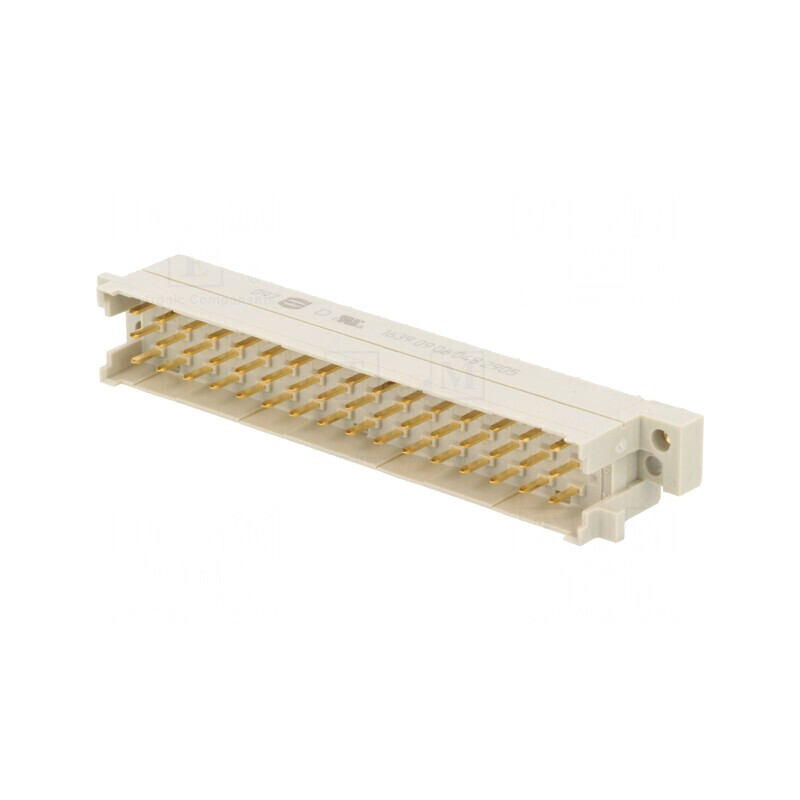 Soclu DIN 41612 tip F tată 48 pini aurit 6A THT drept | Electronic-mag.ro | Componente Electronice